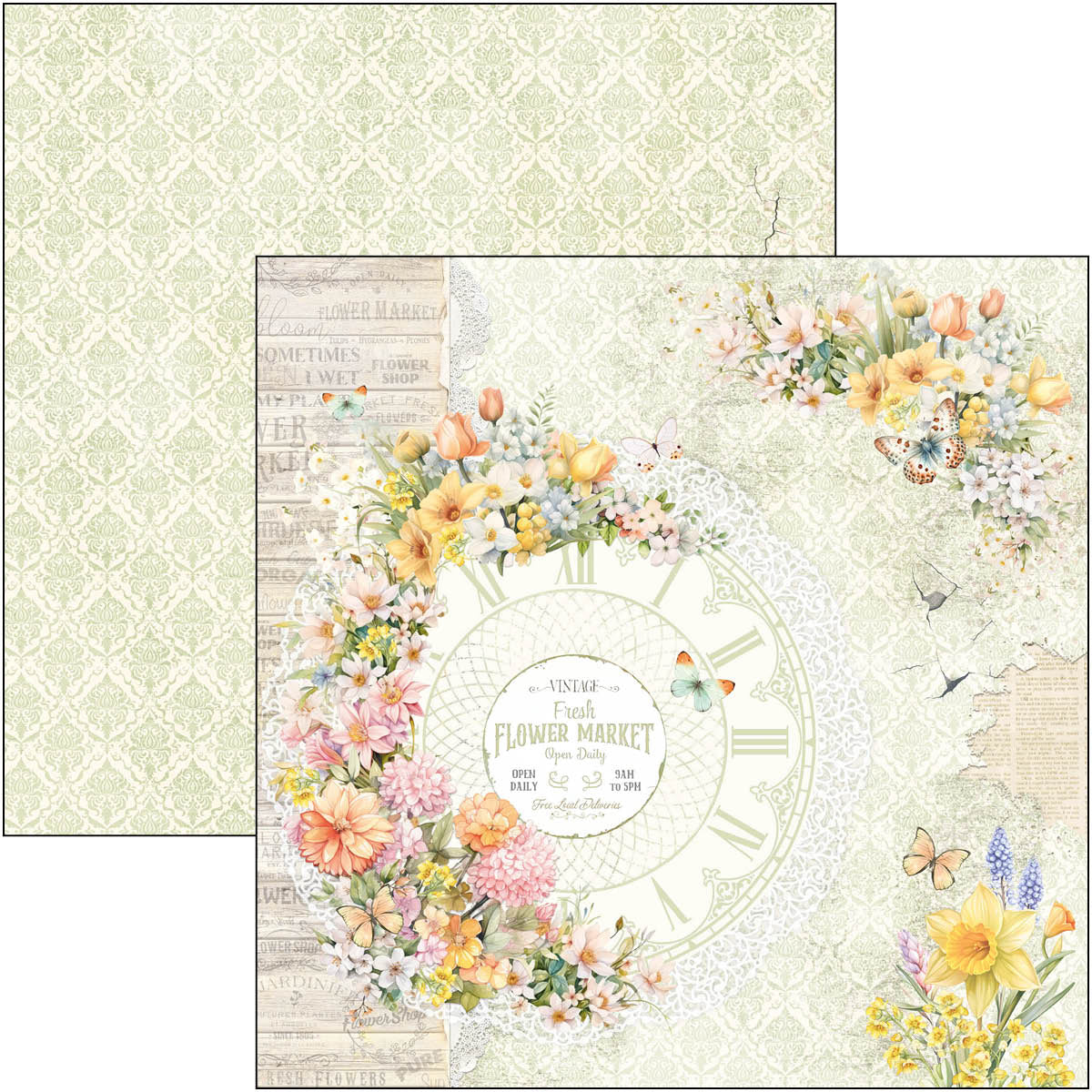 Flower Shop Pad 8"x8" 12/Pkg