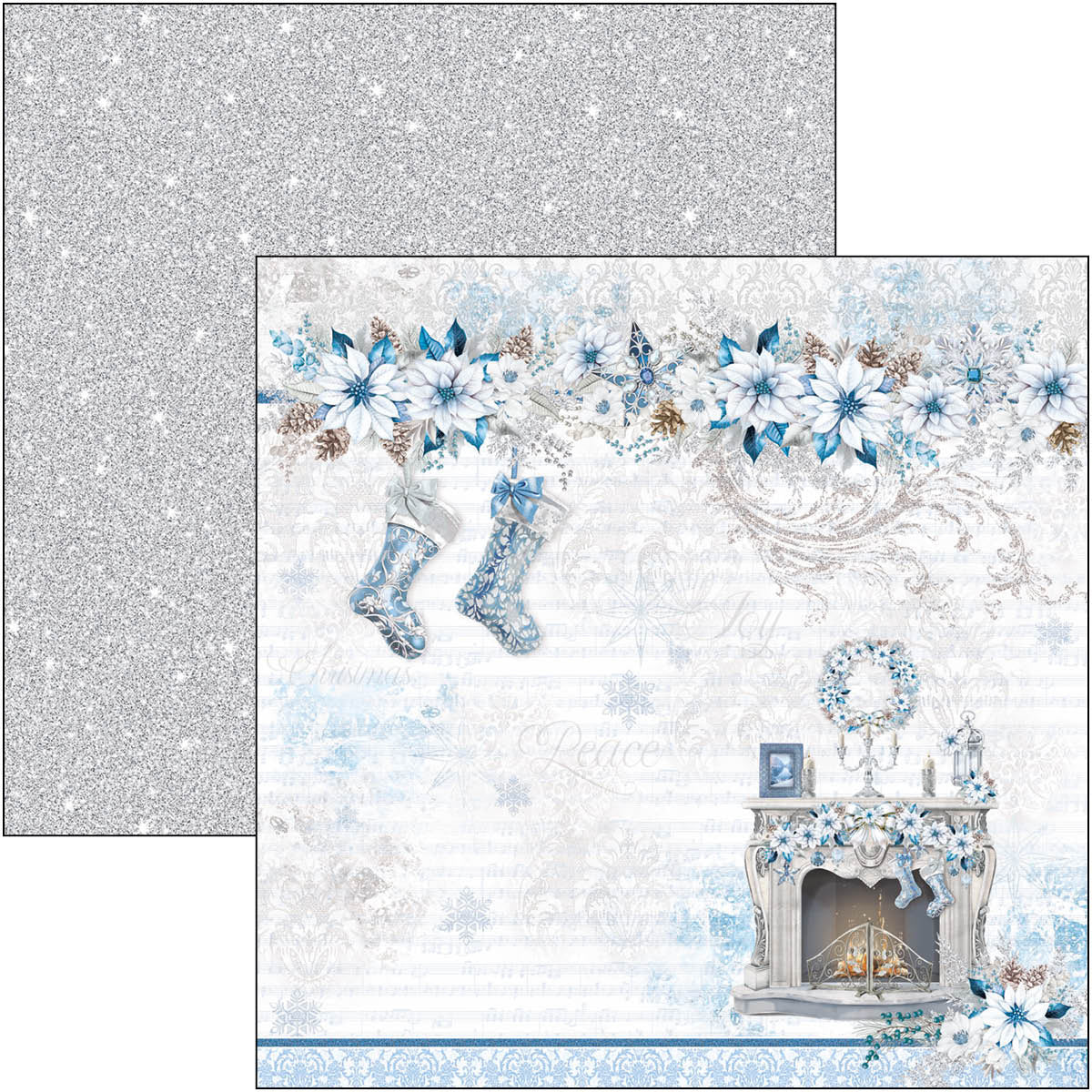 Elegance of Blue Pad 8"x8" 12/Pkg