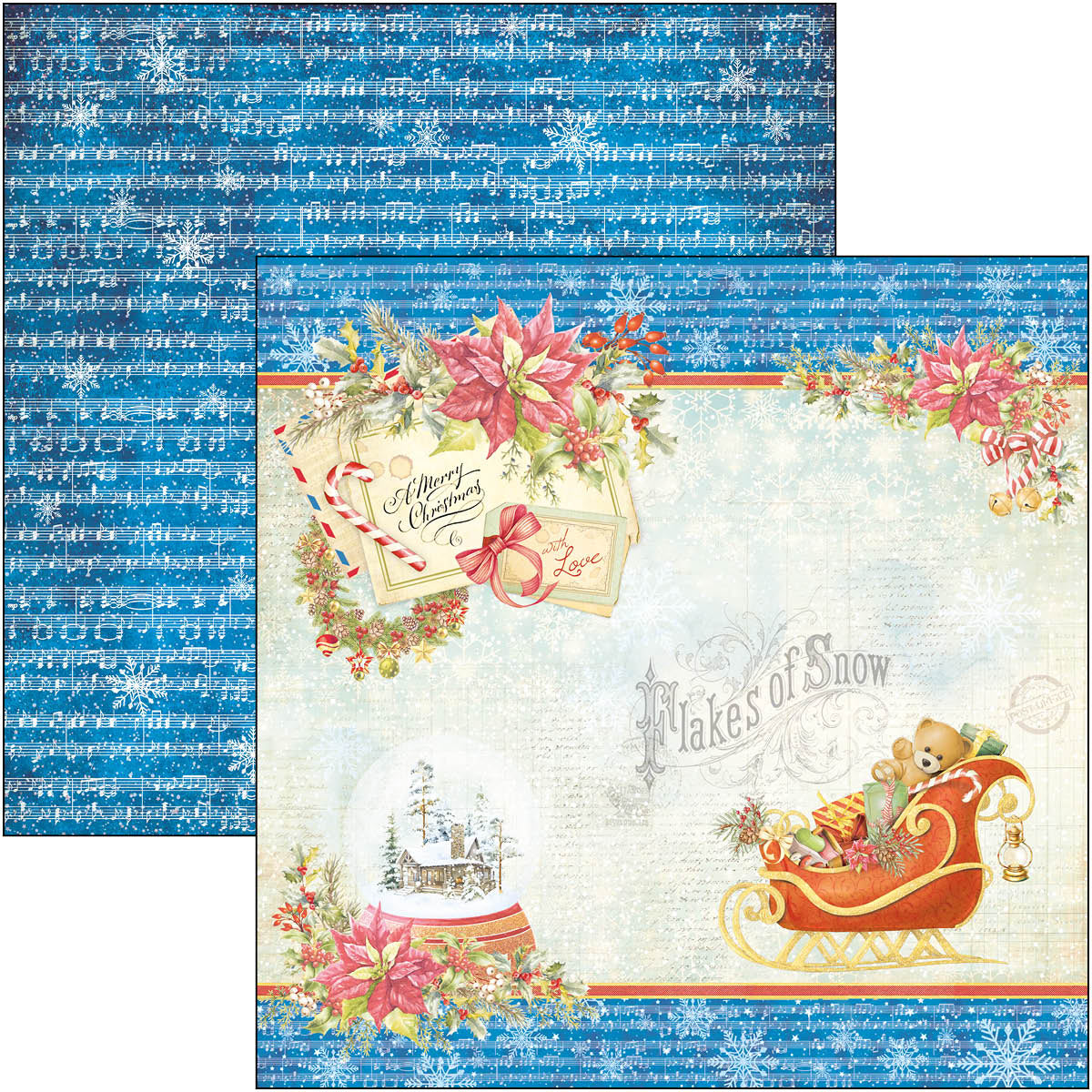 Ciao Bella Dear Santa Paper Pad 12"x12" 12/Pkg