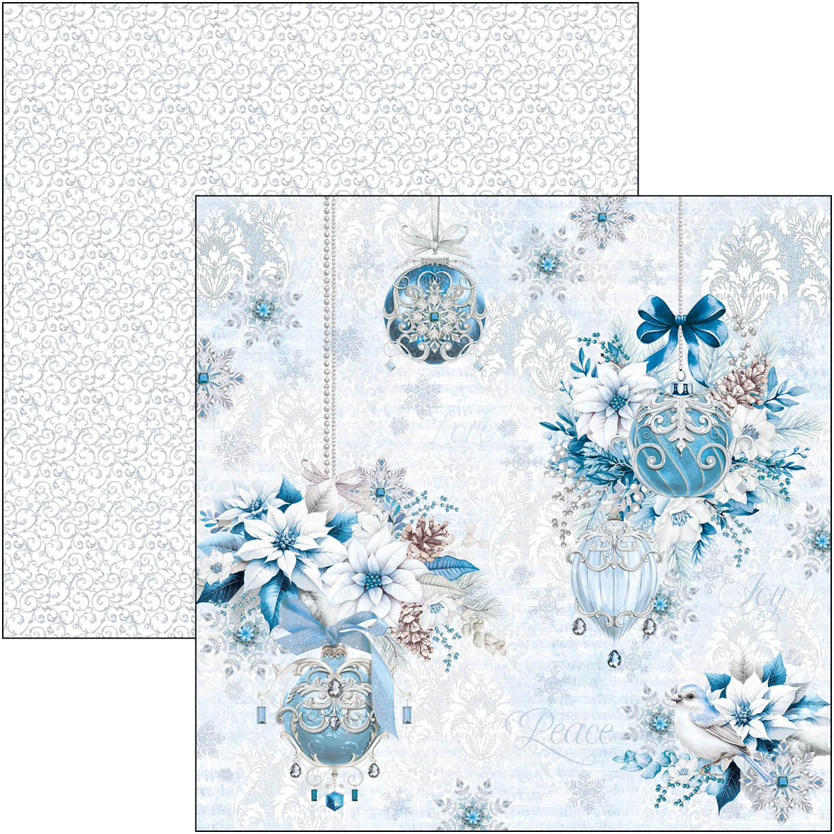 Elegance of Blue Paper Pad 12"x12" 12/Pkg