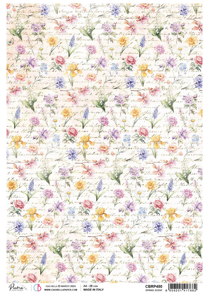 Rice Paper A4 Spring Scent - 5 Sheets