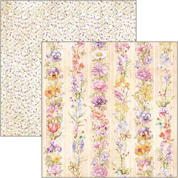 Flower Shop Patterns Pad 12"x12" 8/Pkg