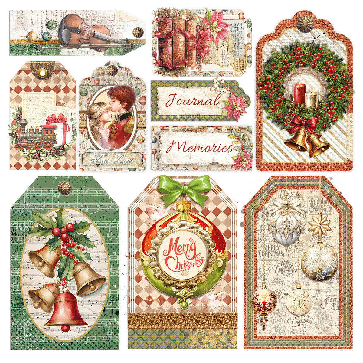 Vellum The Nutcracker Fussy Cut 6"x6" 6/Pkg