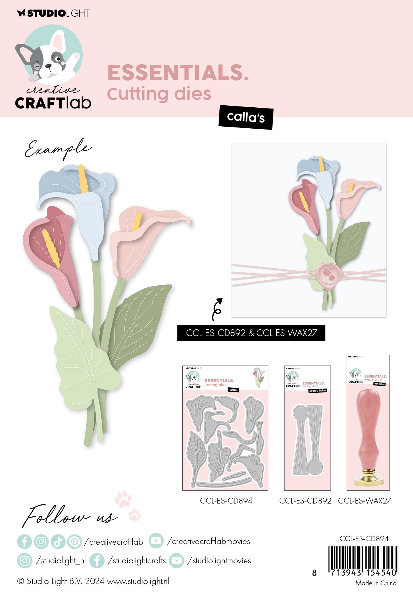 CCL Cutting Die Calla's Essentials 12 PC