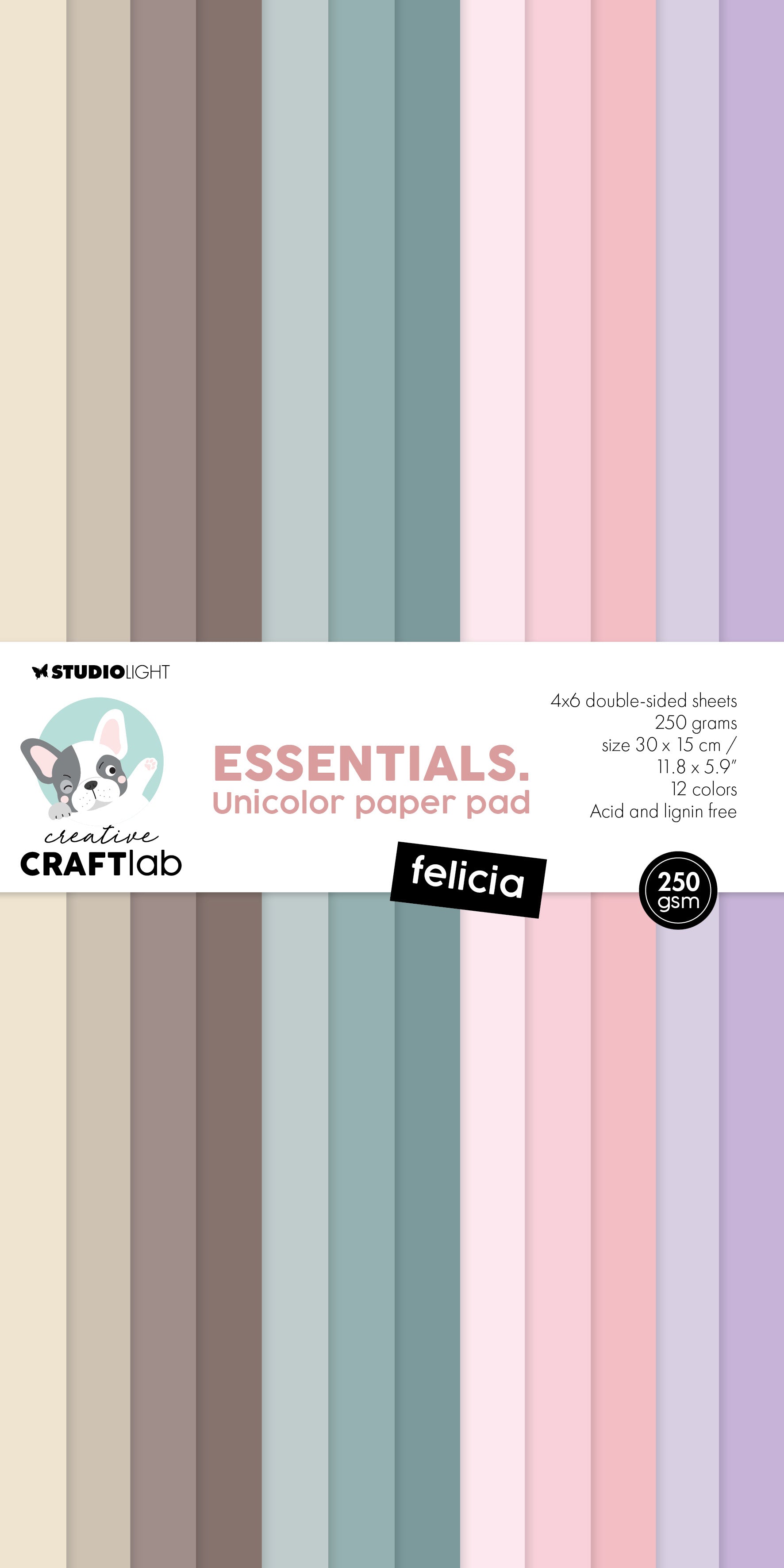 CCL Unicolor Paper Pad Felicia Essentials 24 SH