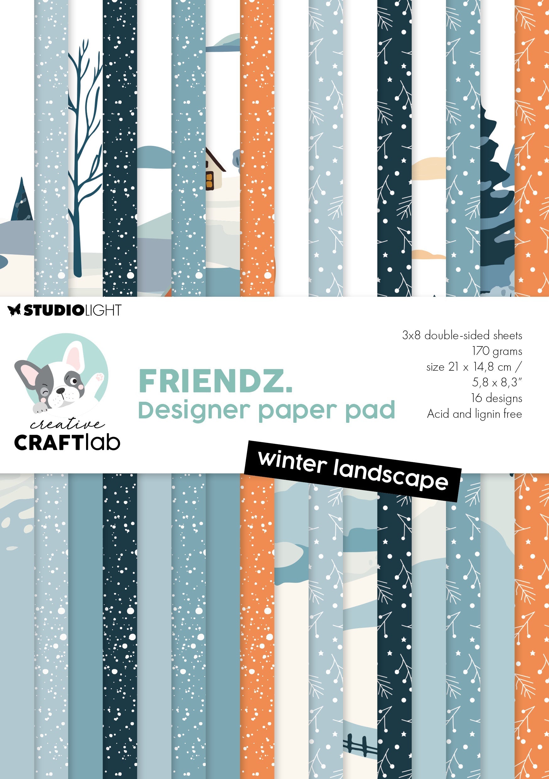 CCL Design Paper Pad Winter Landscape Friendz 24 SH