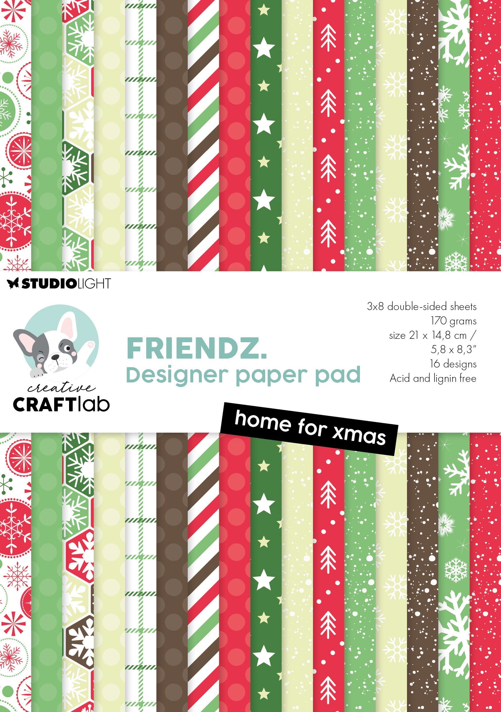 CCL Design Paper Pad Home For Xmas Friendz 24 SH