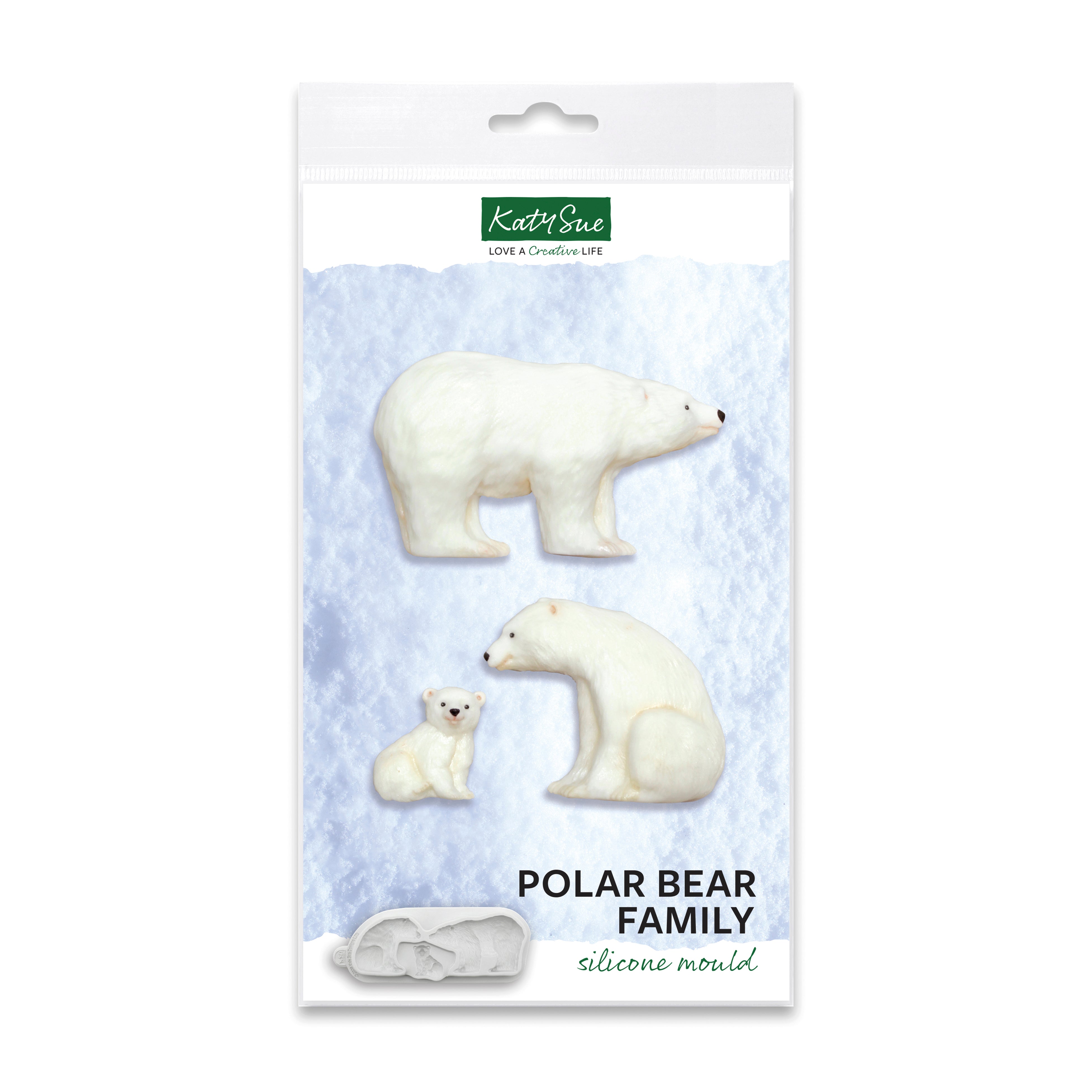 Polar Bear Family Silicone Mould