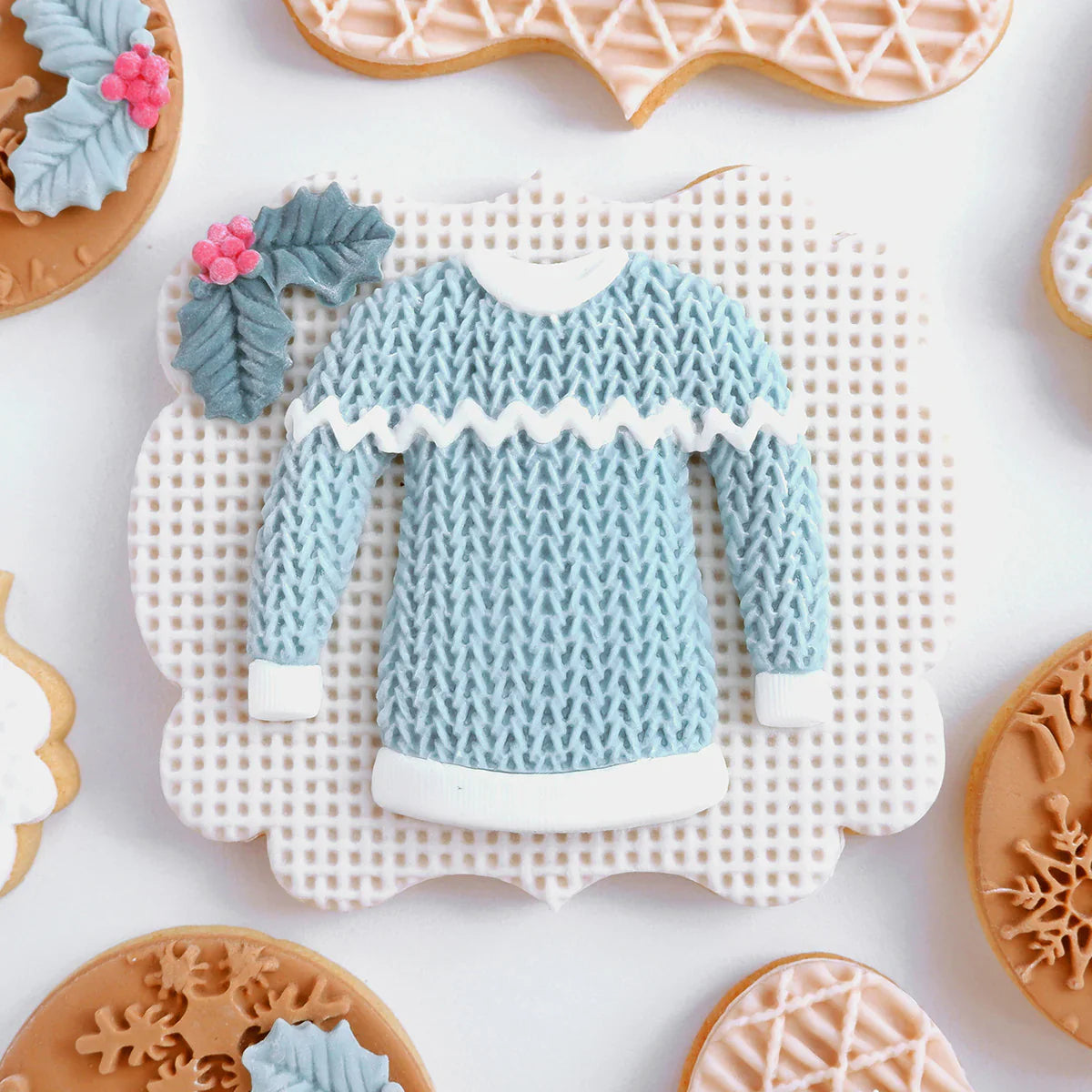 Knitted Sweater, Hat and Mittens Silicone Mould