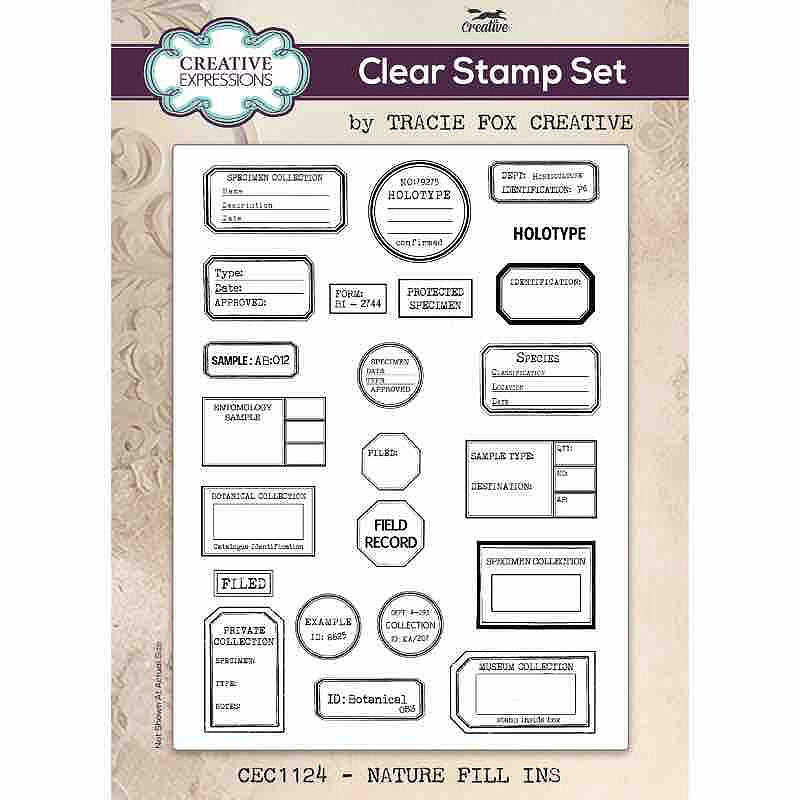 Creative Expressions Tracie Fox Nature Fill Ins 6 in x 8 in Clear Stamp Set