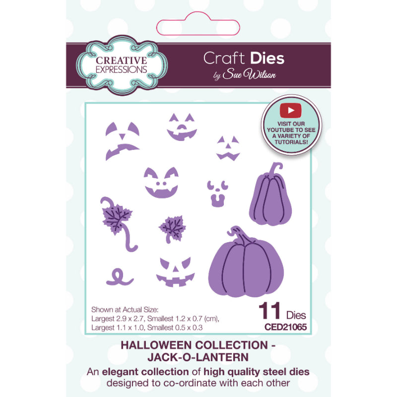 Creative Expressions Sue Wilson Halloween Jack-O-Lantern Craft Die