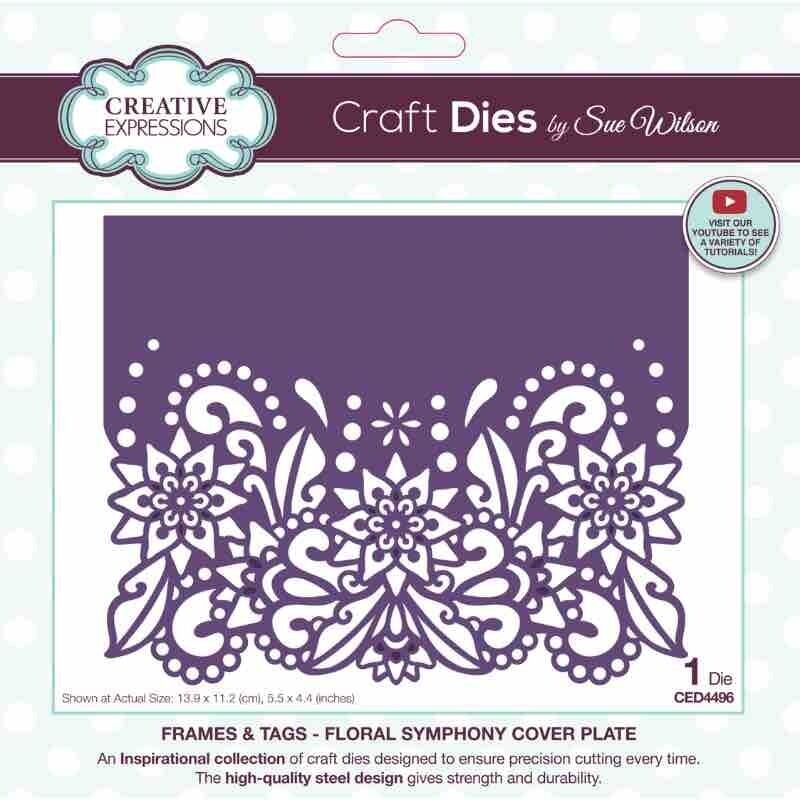 Creative Expressions Sue Wilson Frames & Tags Floral Symphony Craft Die