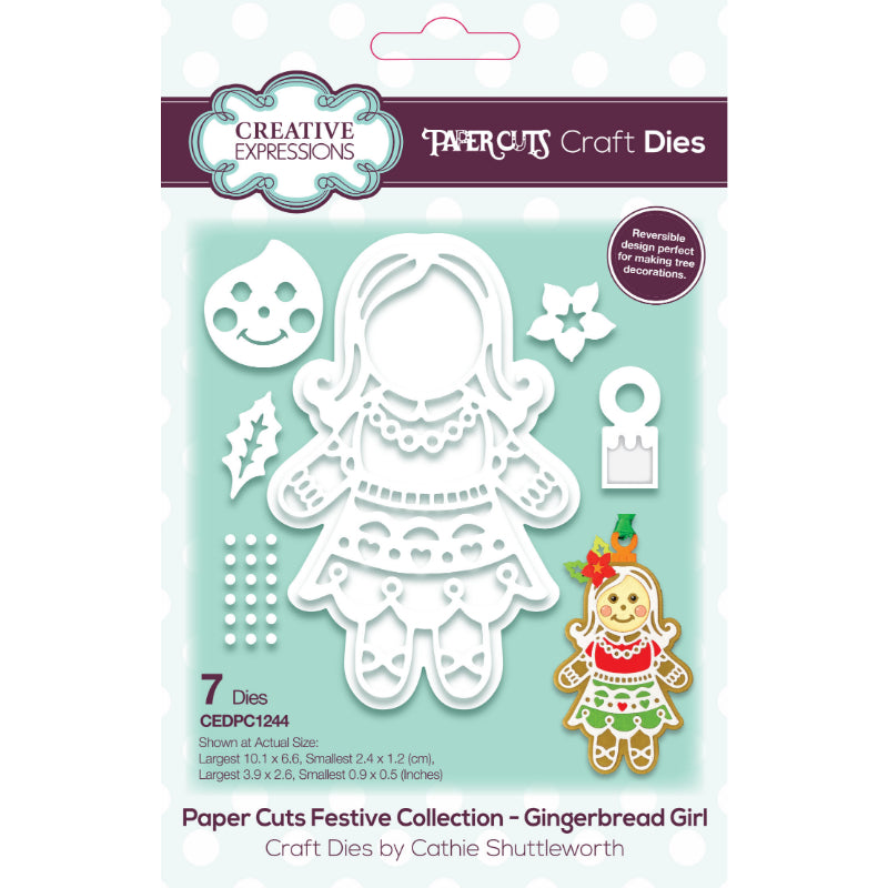 Creative Expressions Paper Cuts Festive Gingerbread Girl Craft Die