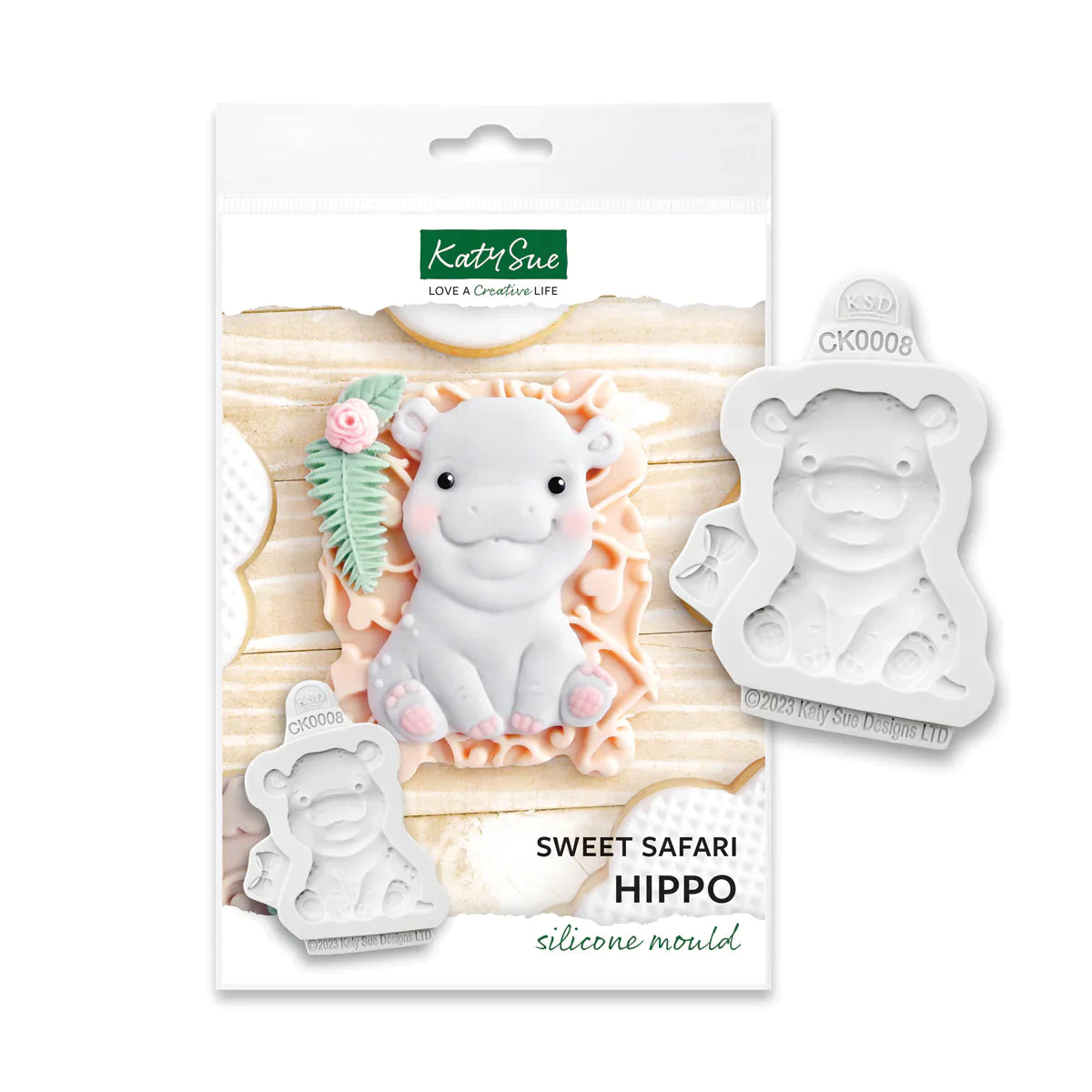 Sweet Safari Hippo Silicone Mould