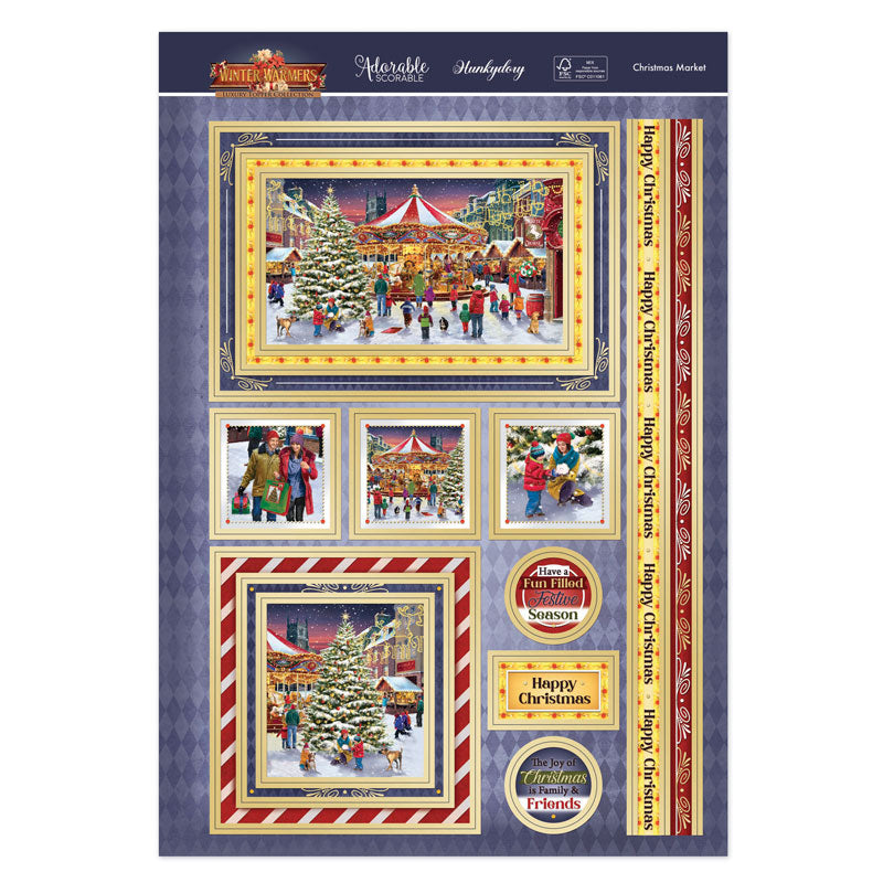 Christmas Market Luxury Topper Set