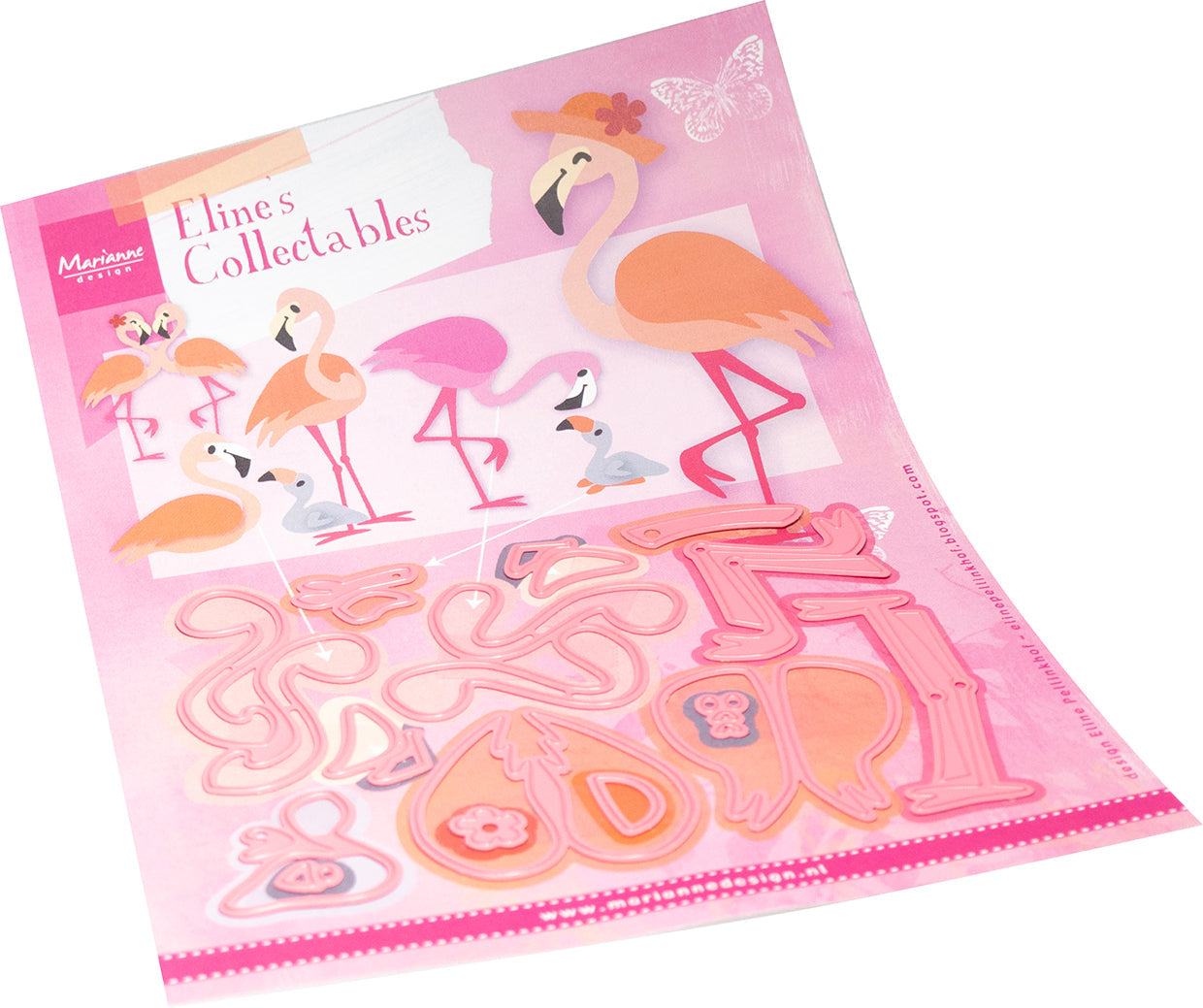 Marianne Design Collectables Die - Eline's Flamingo Family