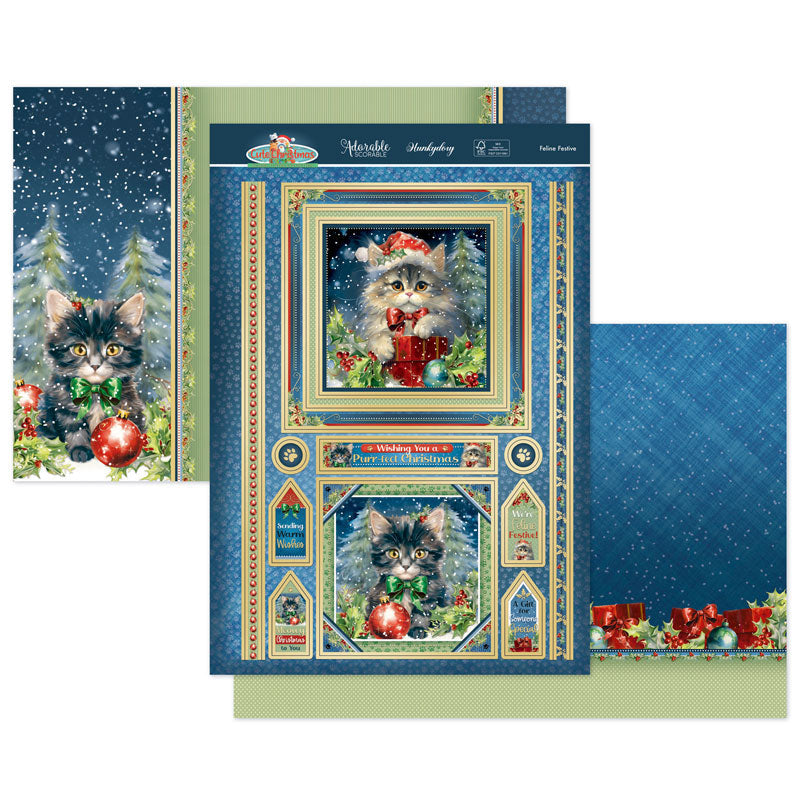 Feline Festive Luxury Topper Set