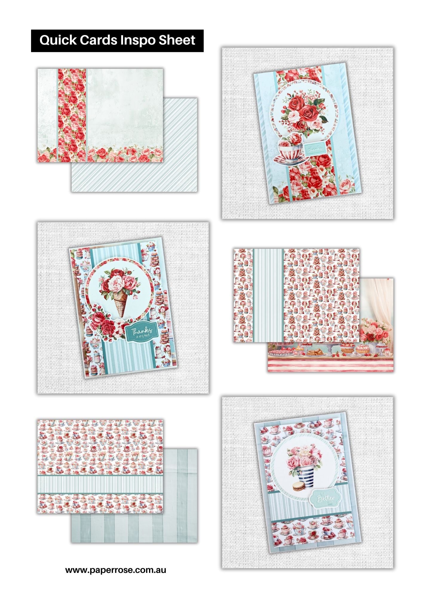 Candy Treats 6x8" Quick Cards Collection 32076