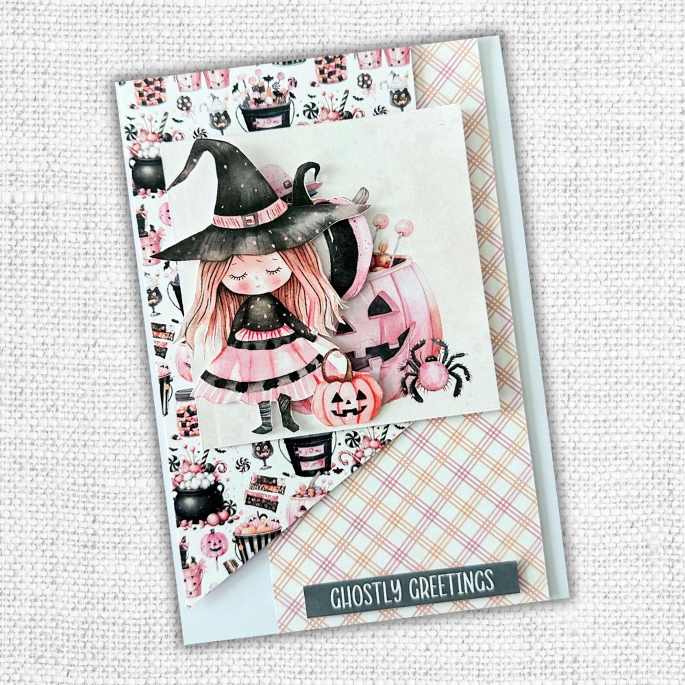 Pink Halloween Embossed Die Cuts 32790