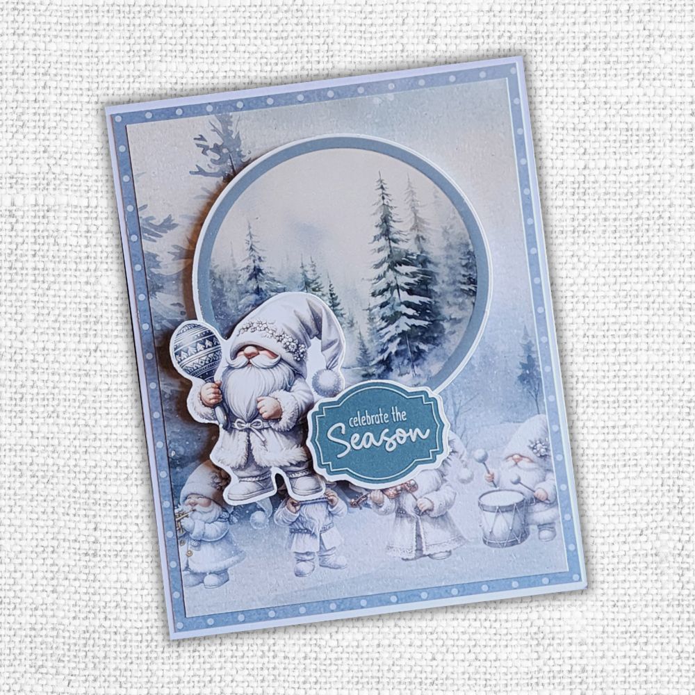 White Christmas 6x8" Die Cuts & Sentiments 32937