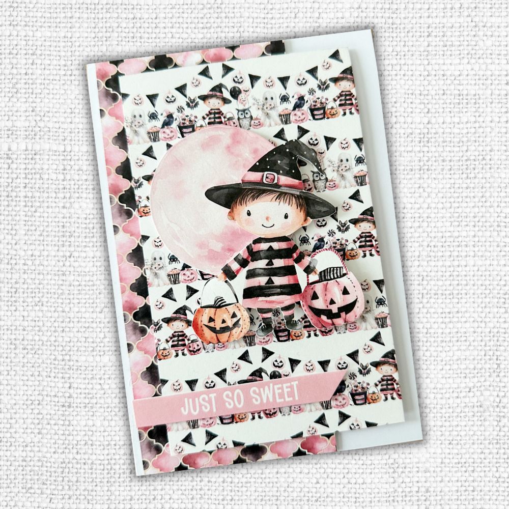 Pink Halloween Embossed Die Cuts 32790