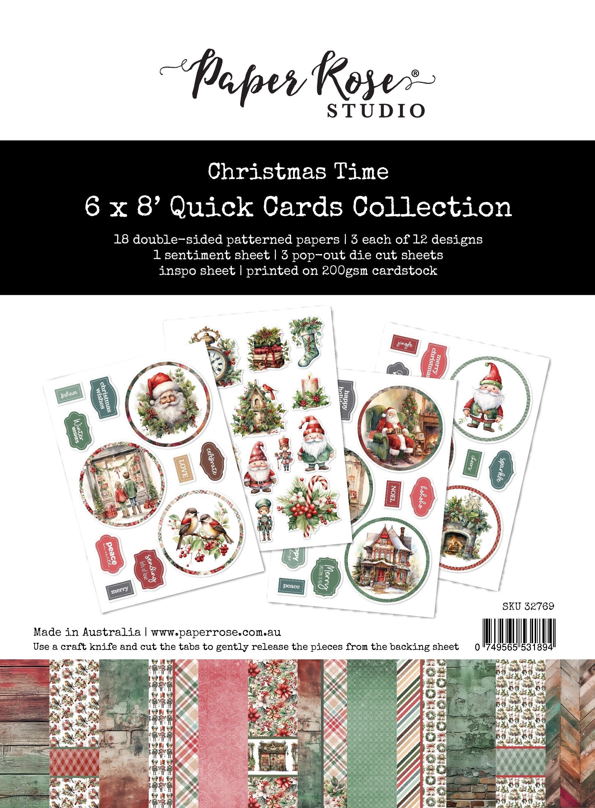 Christmas Time 6x8" Quick Cards Collection 32769