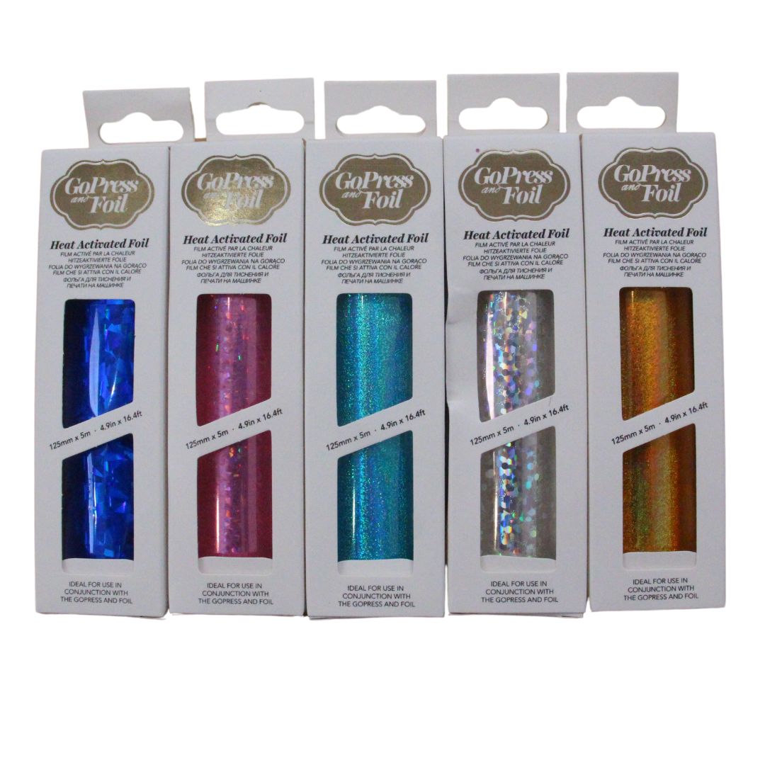 Iridescent 5 Pack of Heat Activated Foils