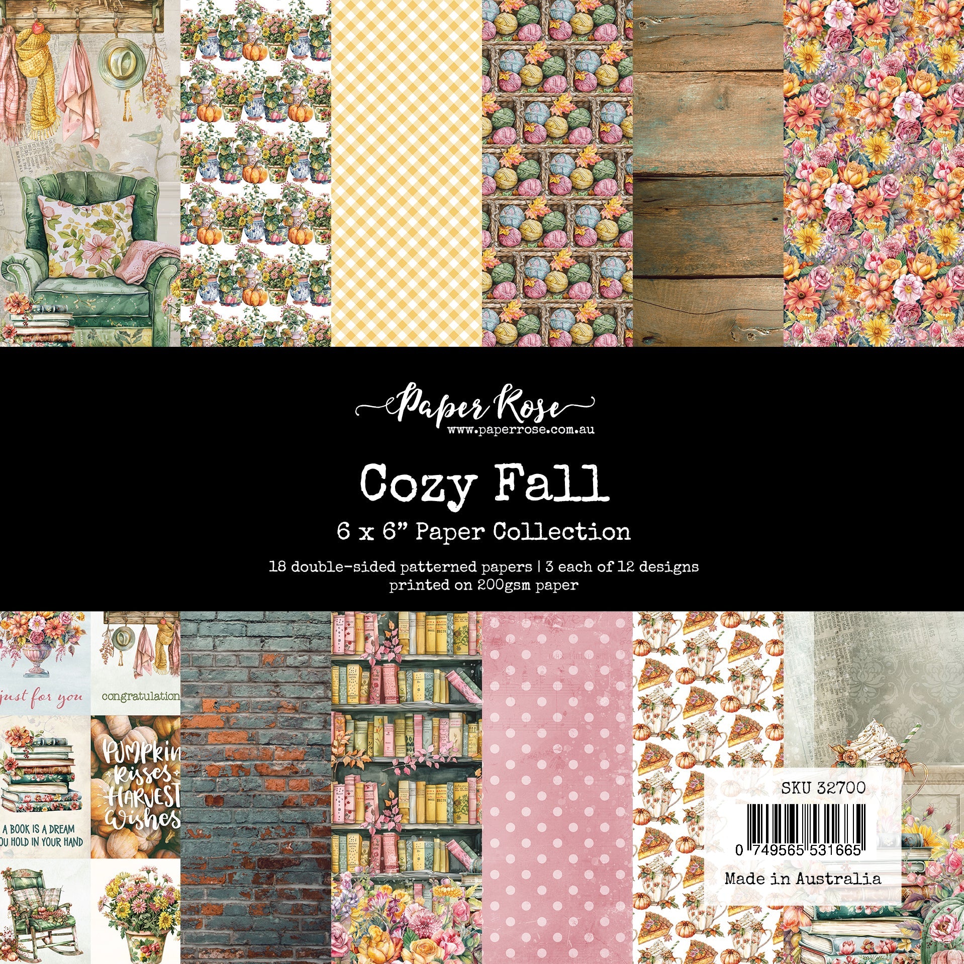 Cozy Fall 6x6 Paper Collection 32700