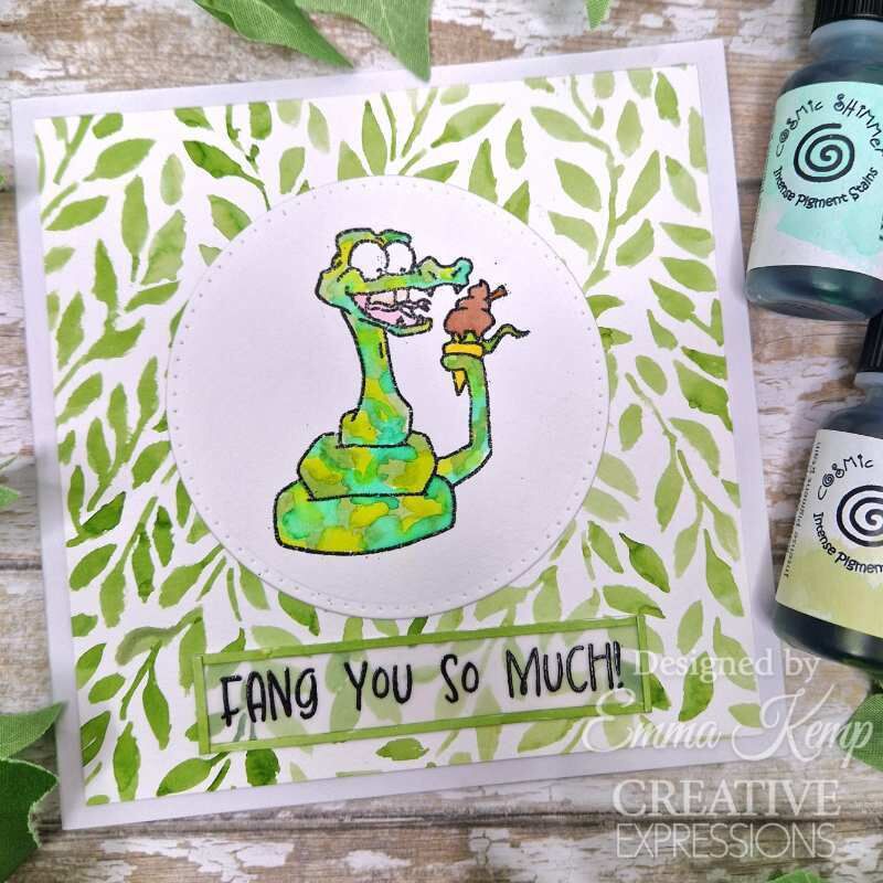 Creative Expressions Designer Boutique Collection One In a Chameleon 6 in x 8 in Clear Stamp Set