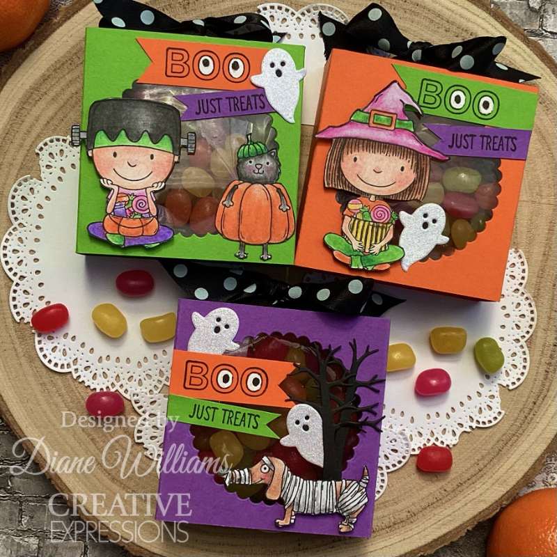 Creative Expressions Jane's Doodles Happy Halloween 4 in x 6 in  Clear Stamp Set
