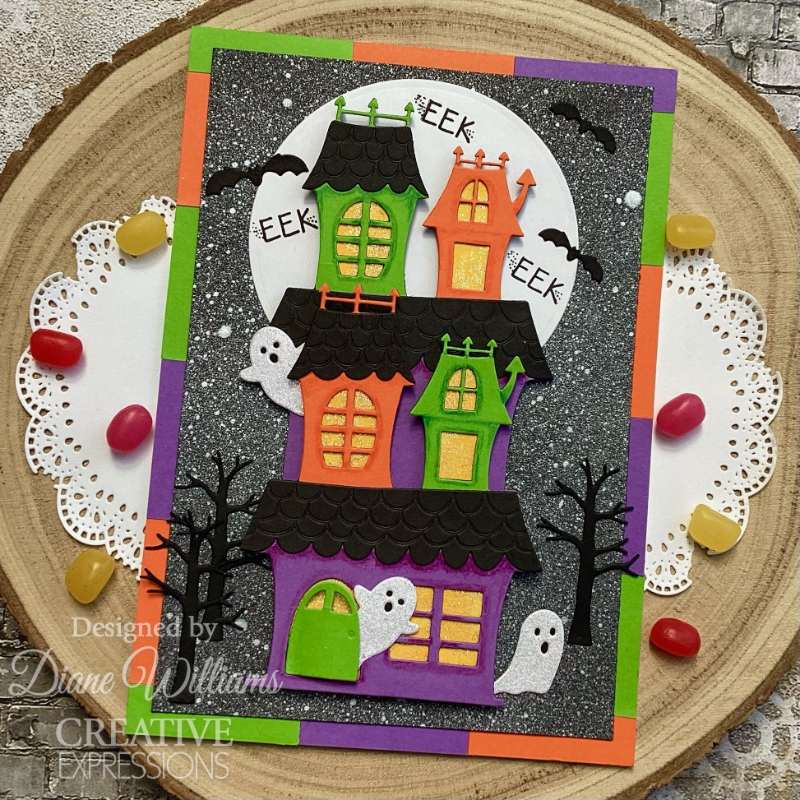 Creative Expressions Jane's Doodles Haunted House Craft Die