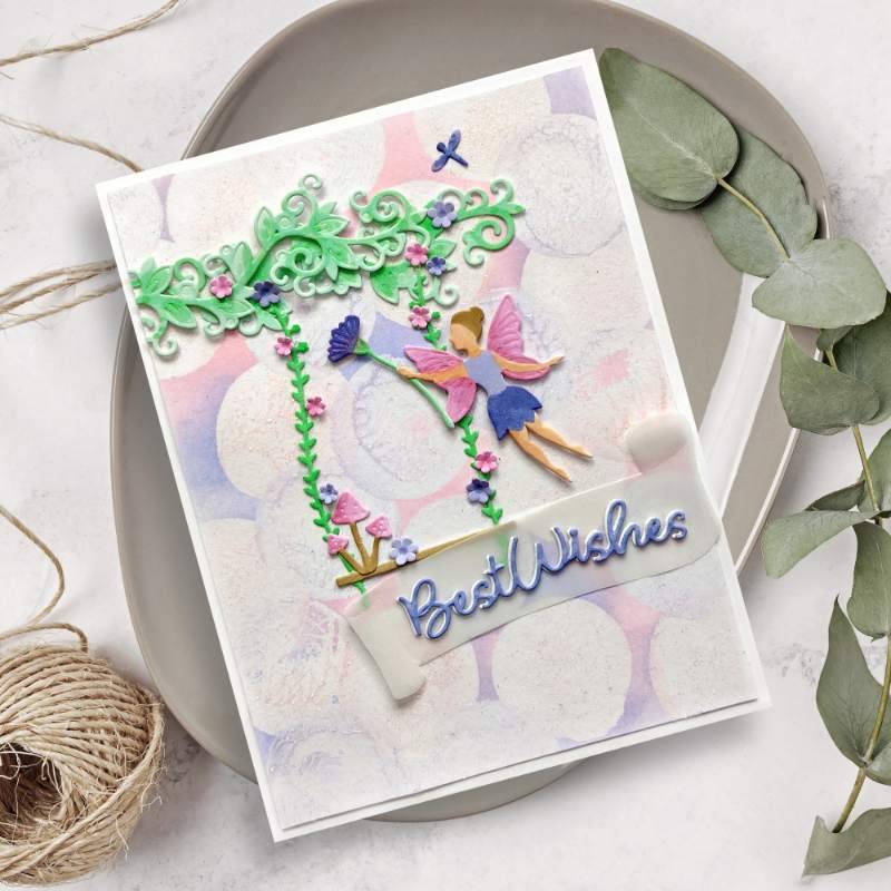 Creative Expressions Jamie Rodgers Fairy Village Corner Flourish Craft Die