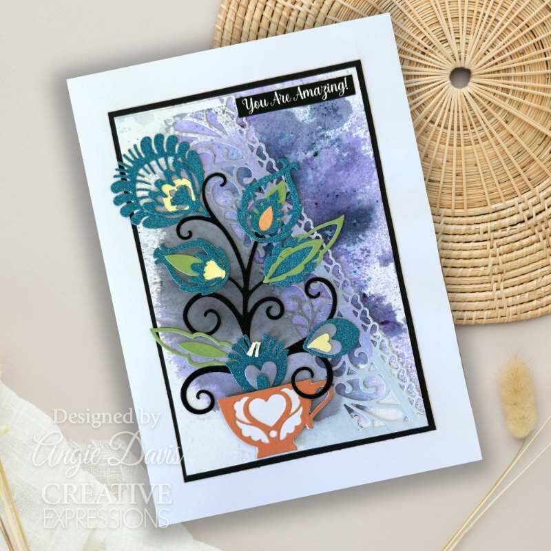 Creative Expressions Paper Cuts Folk Flowers Folk Flora Craft Die