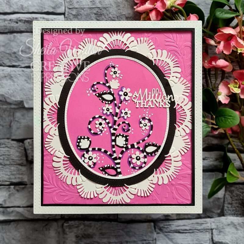 Creative Expressions Paper Cuts Folk Flowers Folk Flora Craft Die