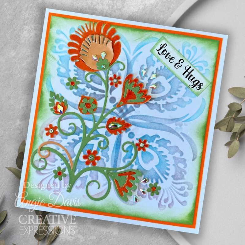 Creative Expressions Paper Cuts Folk Flowers Folk Flora Craft Die