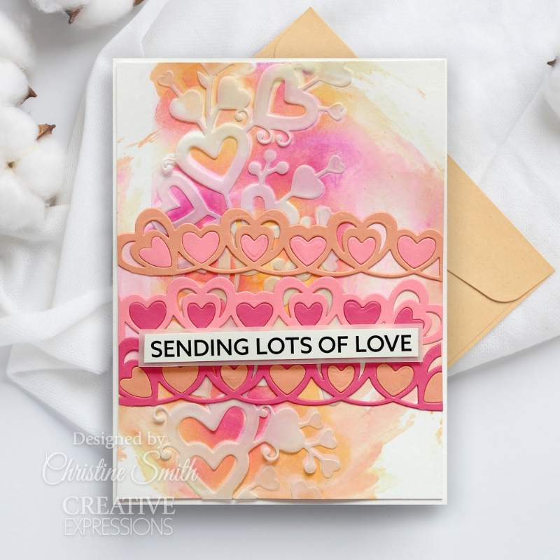 Creative Expressions Sue Wilson Frames & Tags Loving Hearts Frame Craft Die
