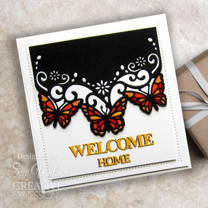 Creative Expressions Sue Wilson Frames & Tags Butterfly Breeze Cover Plate Craft Die