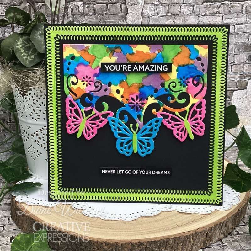 Creative Expressions Sue Wilson Frames & Tags Butterfly Breeze Cover Plate Craft Die