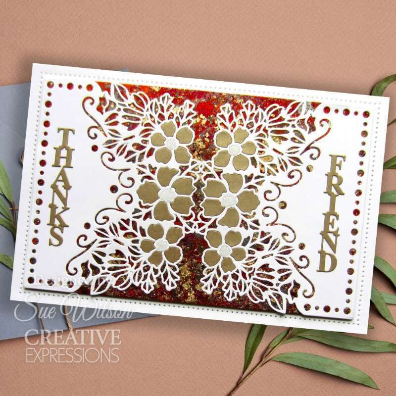 Creative Expressions Sue Wilson Friend Shadowed Stacked Sentiment Craft Die