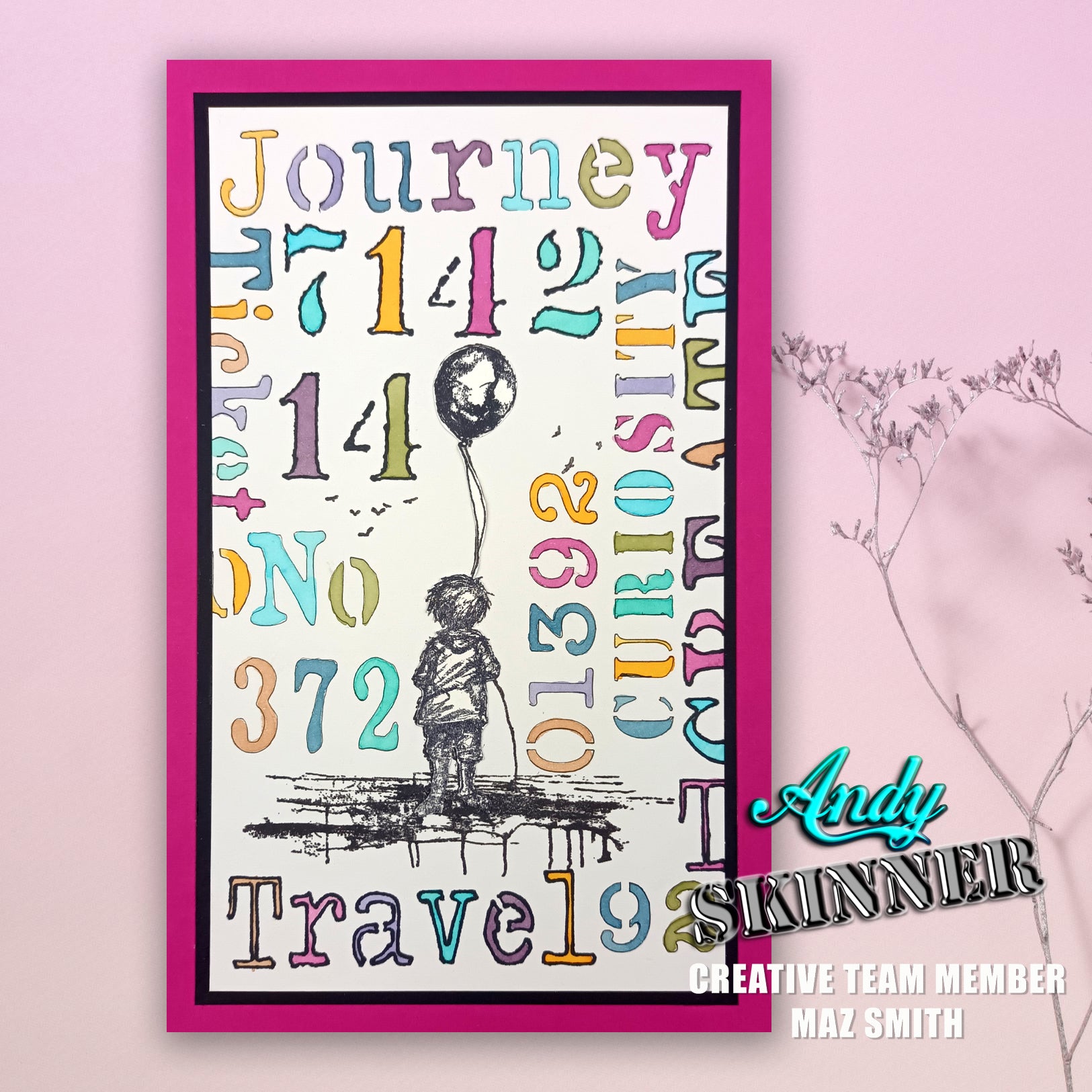 Creative Expressions Andy Skinner The Places You Will Go 3.5 in x 5.25 in Pre Cut Rubber Stamp