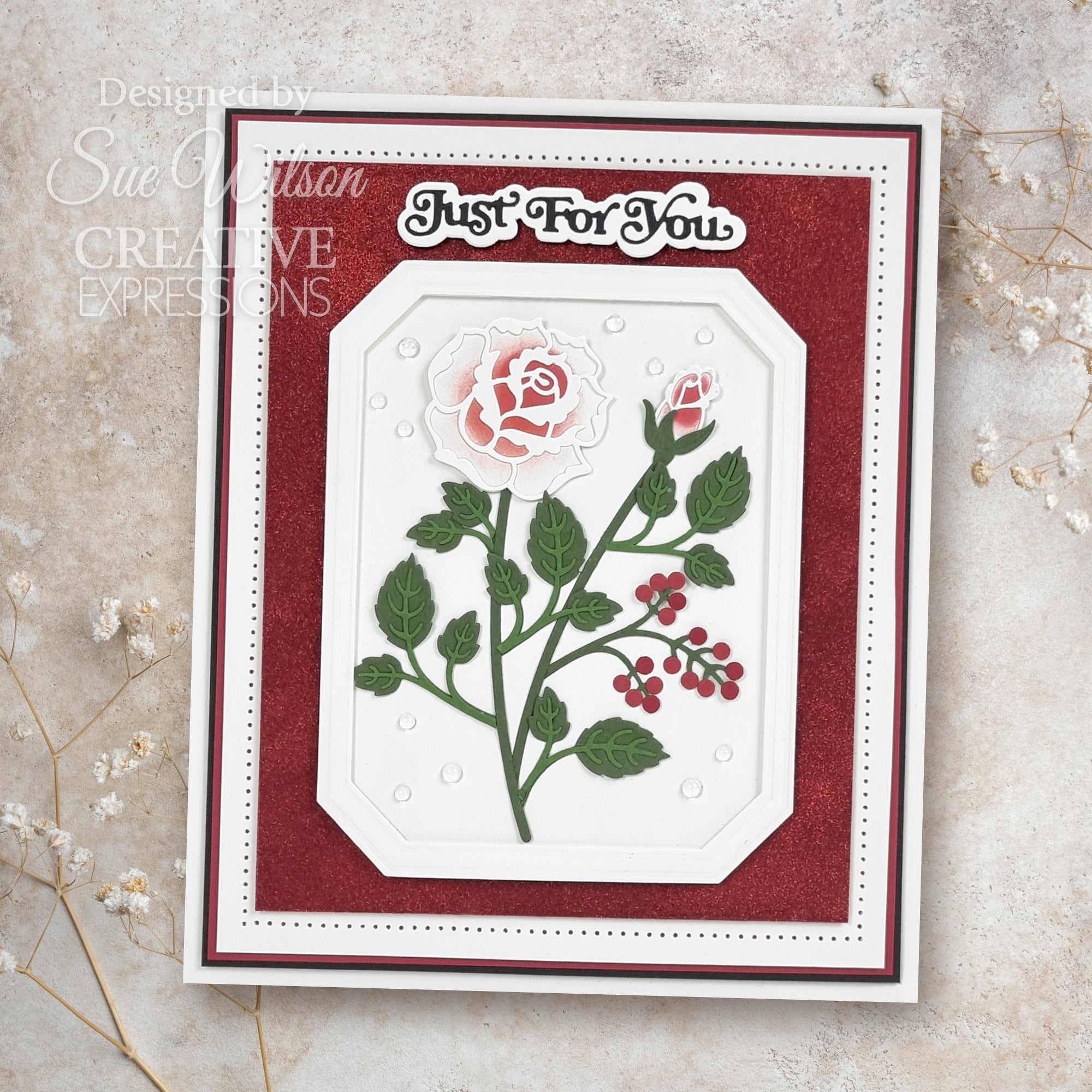 Creative Expressions Sue Wilson Layered Flowers Collection Garden Rose Craft Die