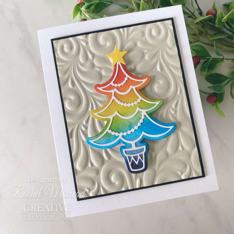 Creative Expressions Paper Cuts Festive Christmas Tree Craft Die