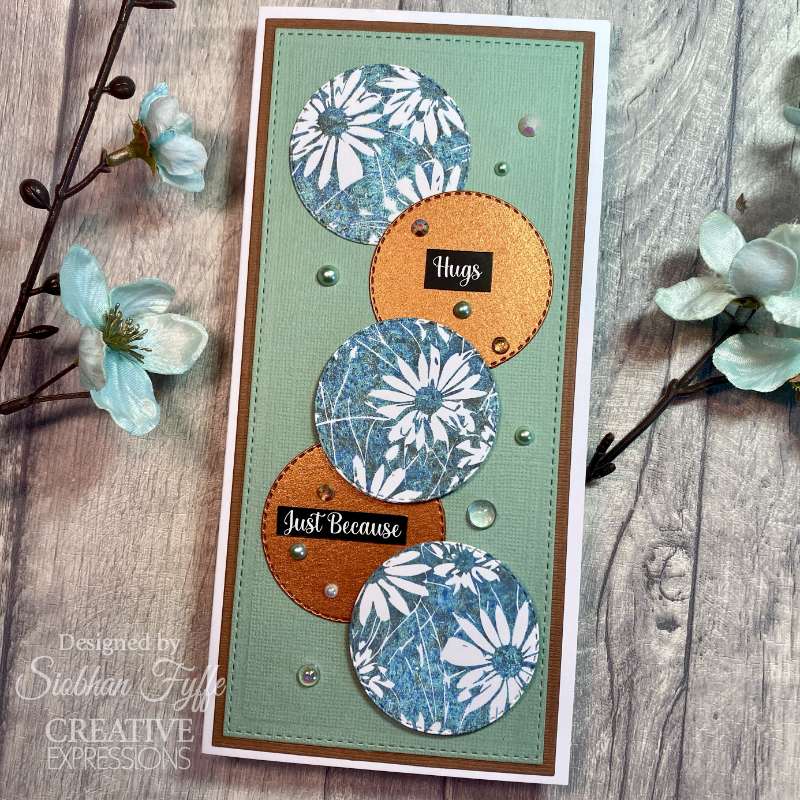 Creative Expressions Daisy Bliss 5 1/2 in x 3 3/4 in Pre-Cut Rubber Stamp