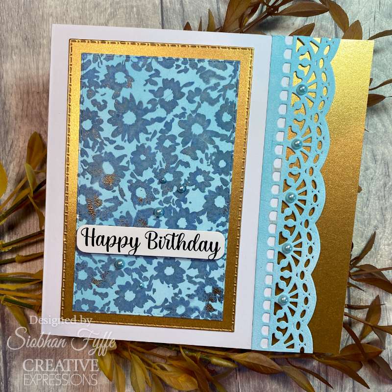 Creative Expressions Chamomile Cascade  5 1/2 in x 3 3/4 in Pre-Cut Rubber Stamp