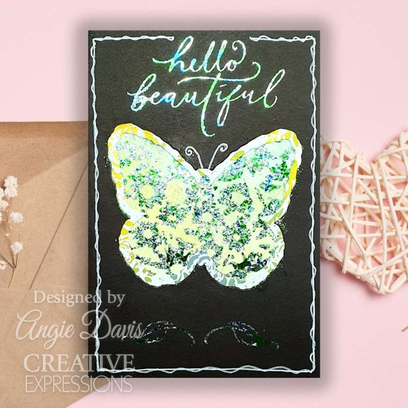 Creative Expressions Chamomile Cascade  5 1/2 in x 3 3/4 in Pre-Cut Rubber Stamp