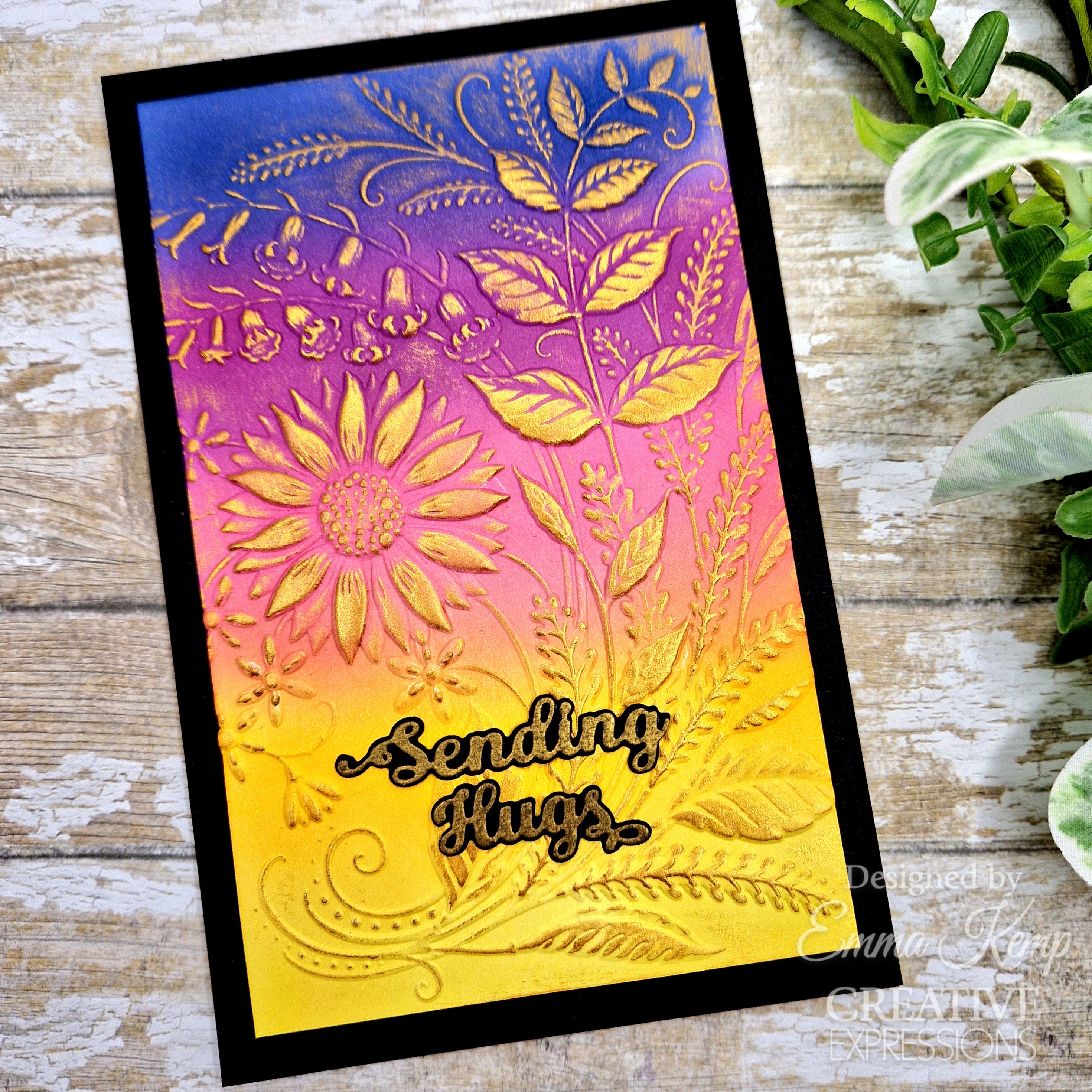 Creative Expressions Sunshine Serenade 5 in x 7 in 3D Embossing Folder