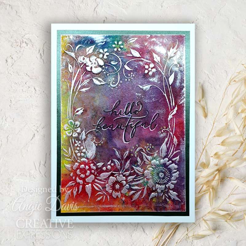 Creative Expressions Floral Symphony Sentiments 4 in x 6 in Clear Stamp Set