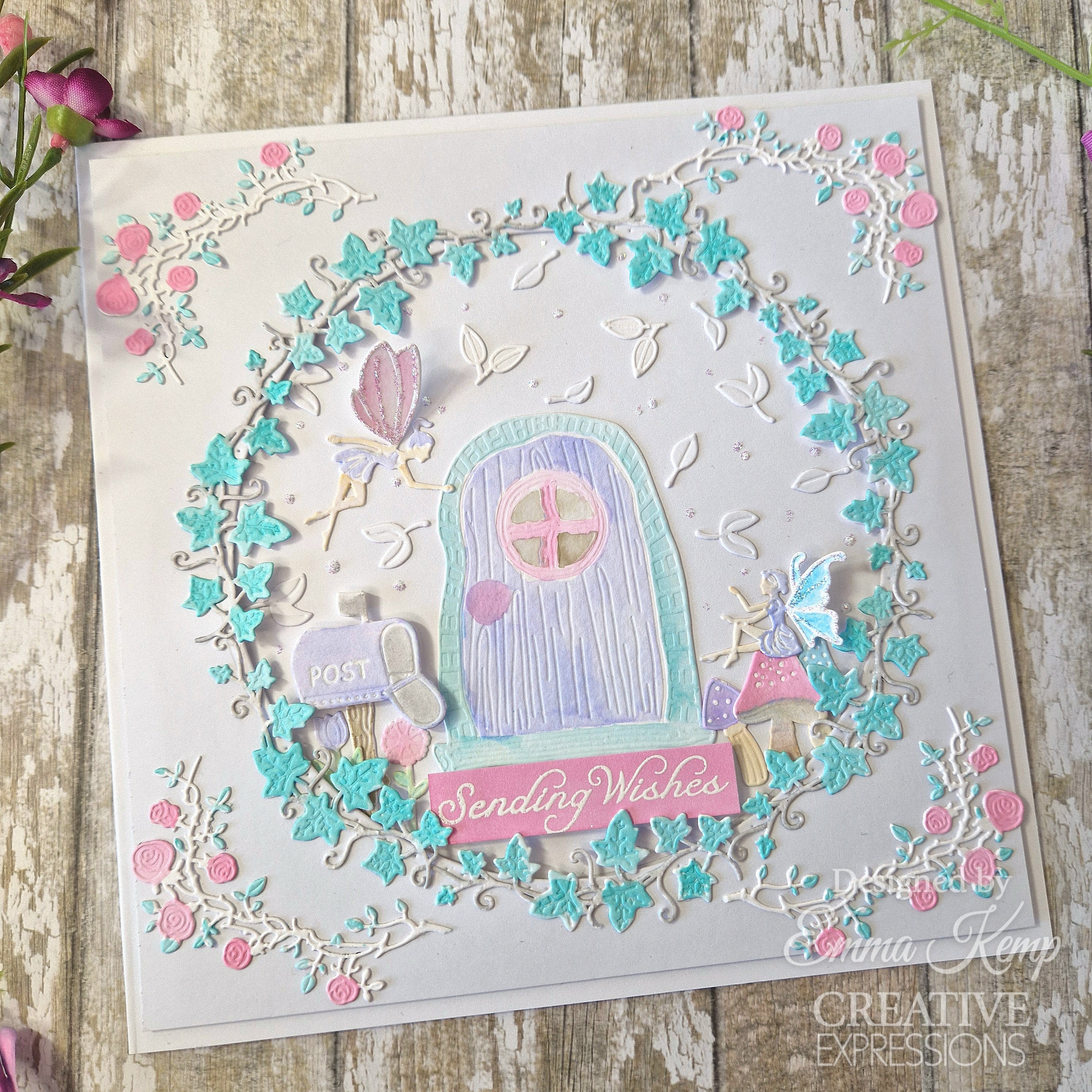 Creative Expressions Jamie Rodgers Fairy Village Floral Branch Craft Die