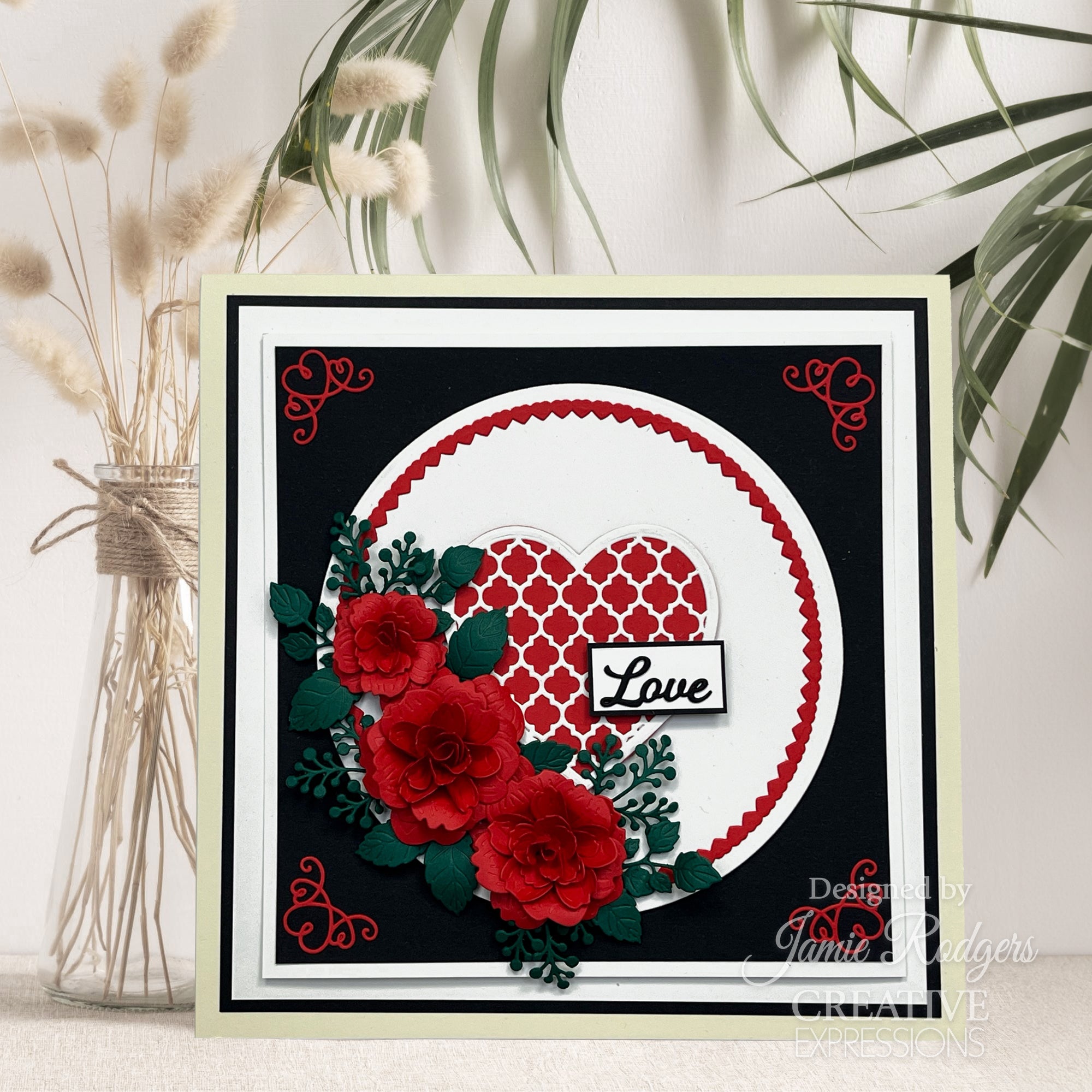 Creative Expressions Jamie Rodgers Everlasting Love Lattice Heart Blossoms Craft Die