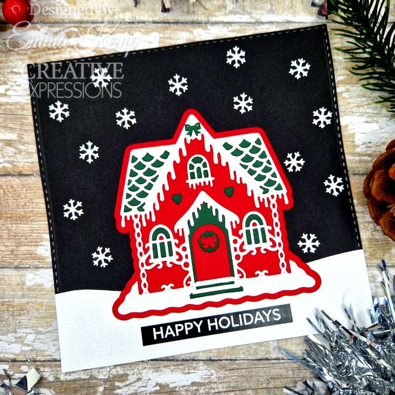 Creative Expressions Paper Cuts Festive Gingerbread House Craft Die